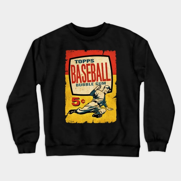 VINTAGE BASEBALL - TOPPS CARDS 5C Crewneck Sweatshirt by kedaiadon